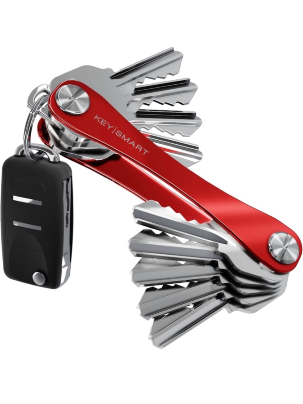 KeySmart Red Compact Key Organizer & Accessory Bundle - Picture 3 of 12